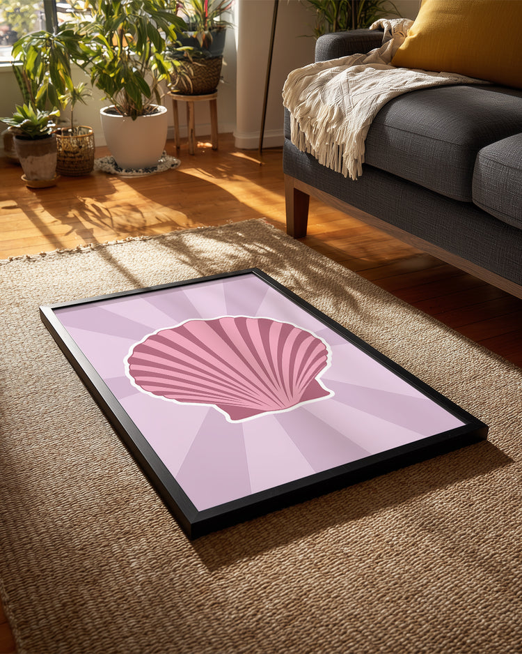 Pink Shell Poster Tablosu