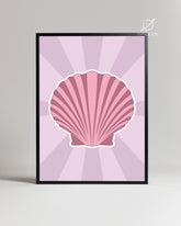 Pink Shell Poster Tablosu
