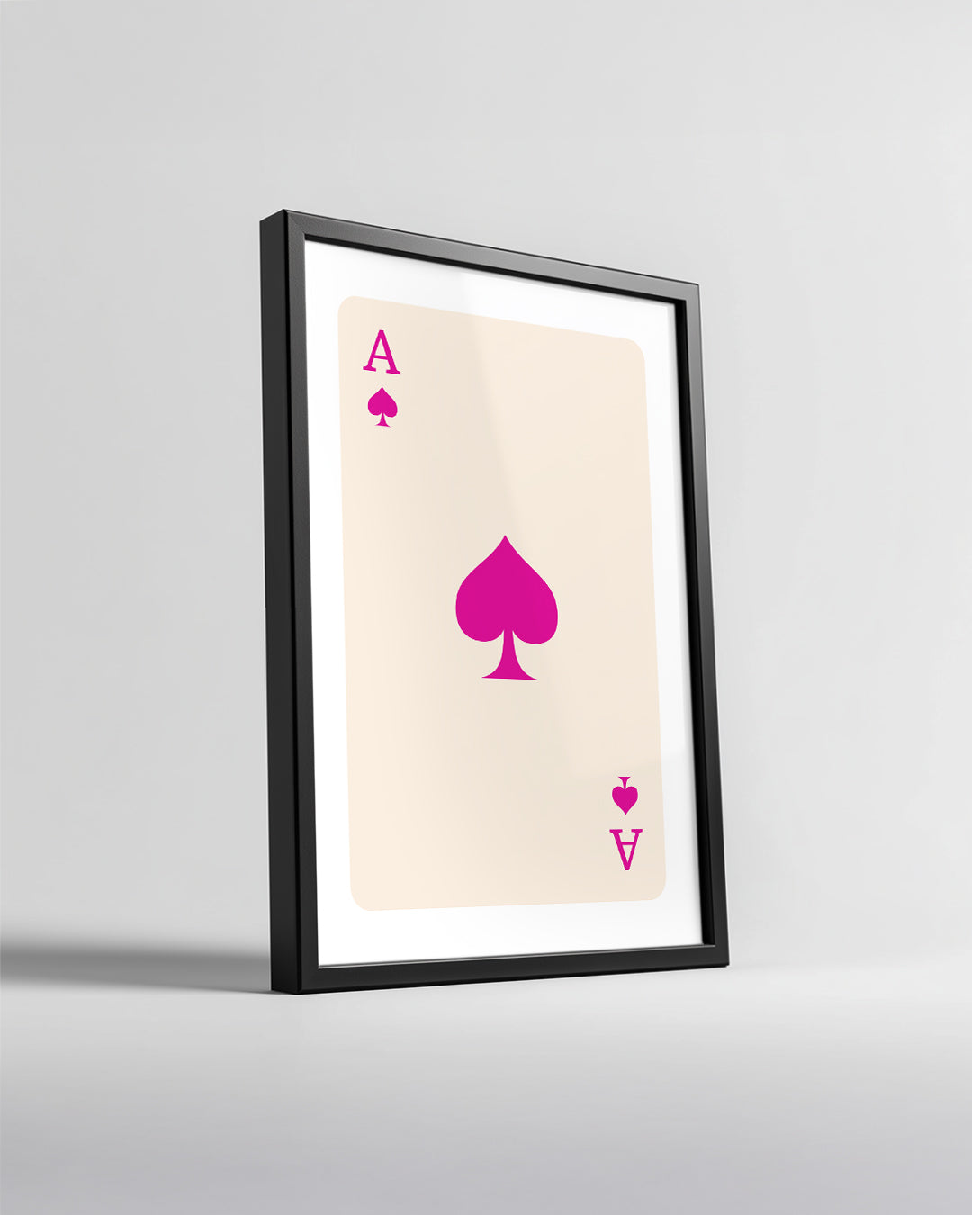 Pink Spade Poster Tablosu