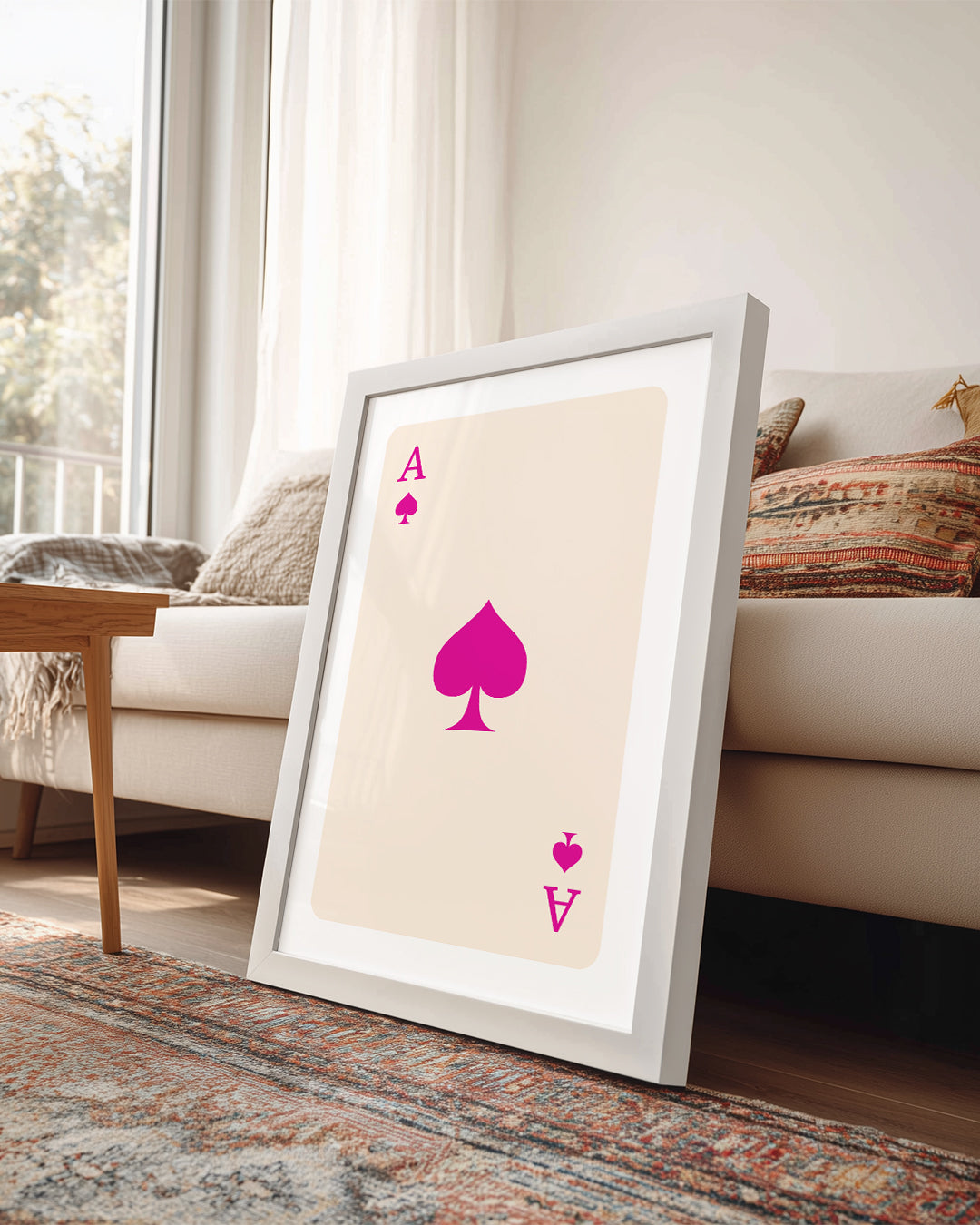 Pink Spade Poster Tablosu