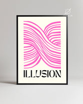 Pink Waves Poster Tablosu