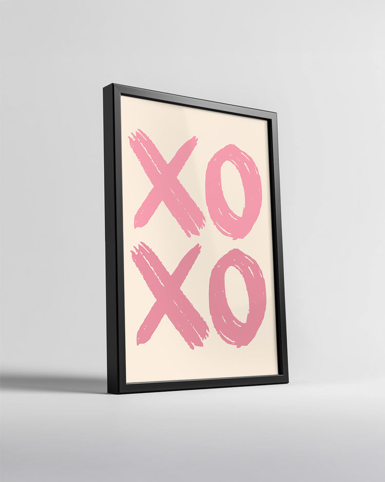 Pink Xoxo Poster Tablosu