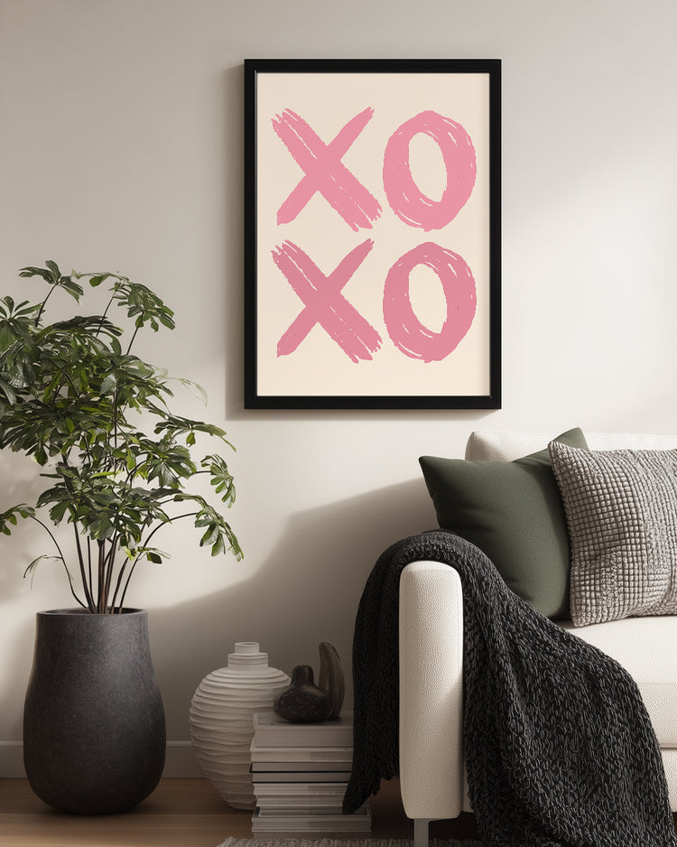 Pink Xoxo Poster Tablosu