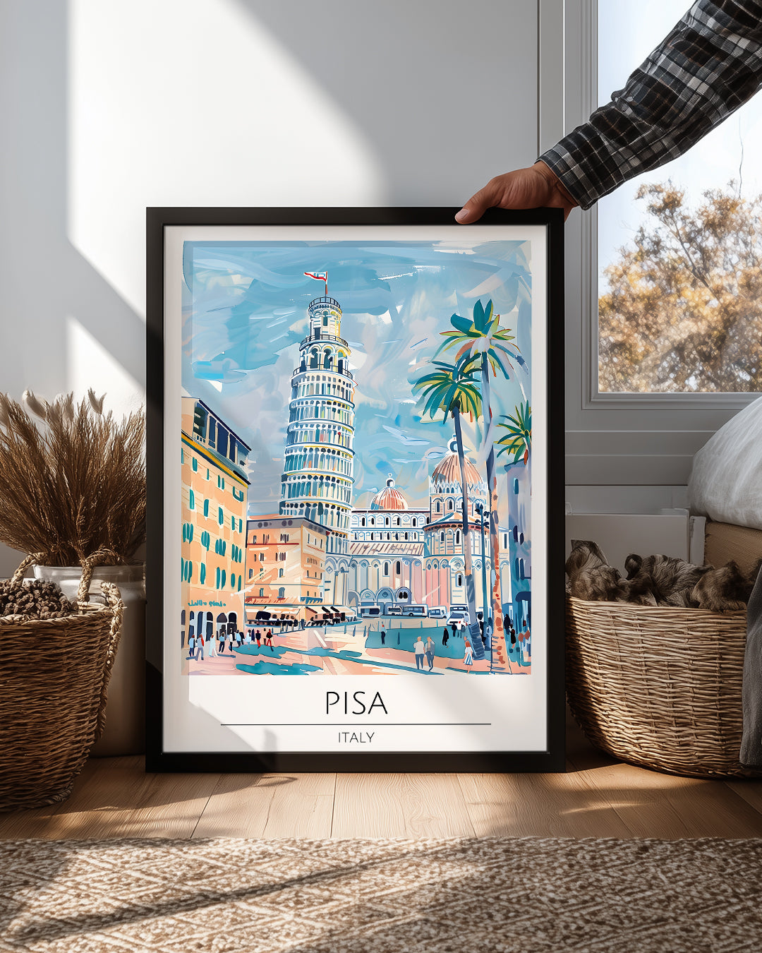 Pisa İtalya Poster Tablosu