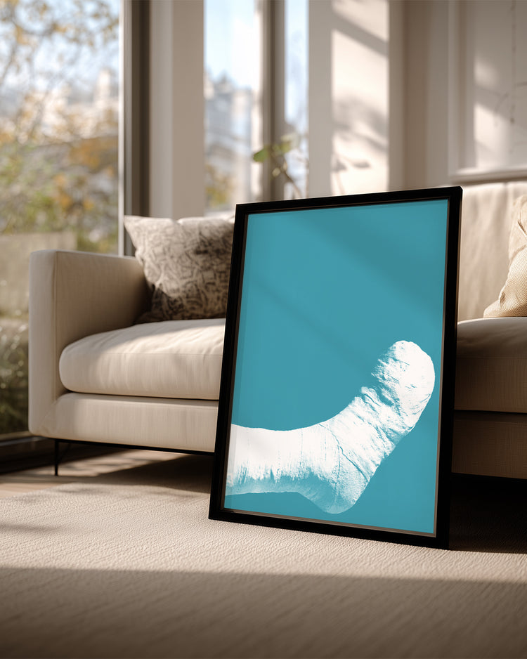 Plaster Blue Poster Tablosu