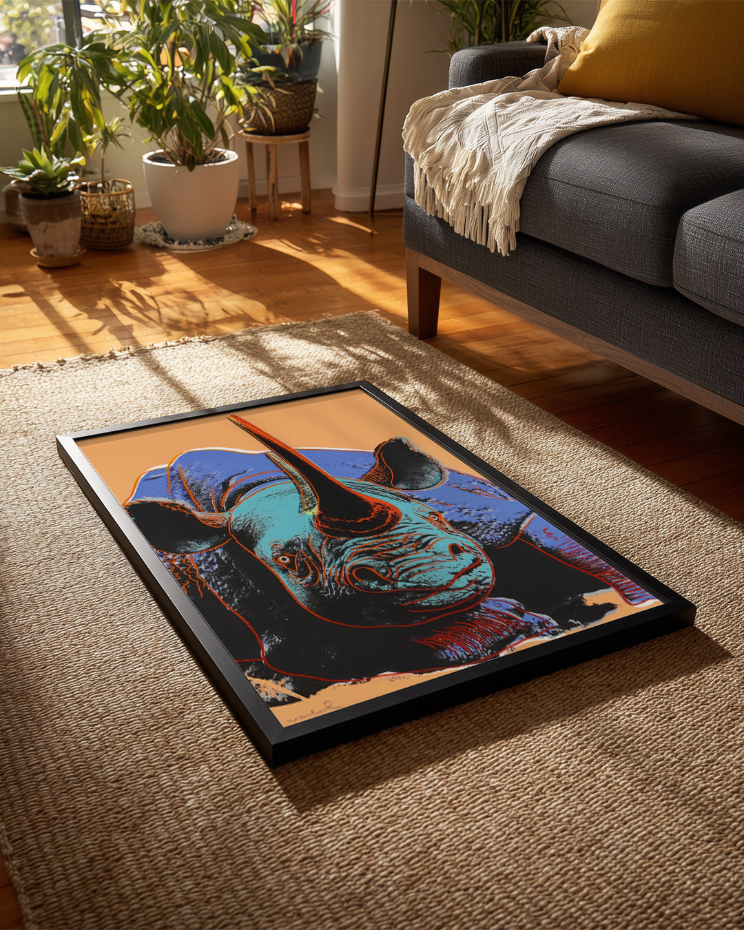 Pop Rhino Poster Tablosu