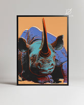 Pop Rhino Poster Tablosu