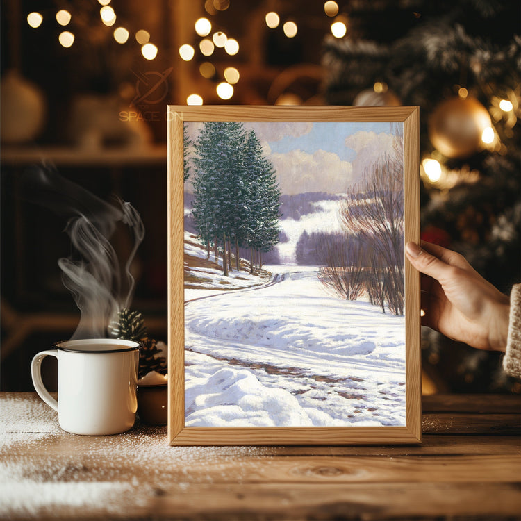 Popcorn Garland Tree Poster Tablosu