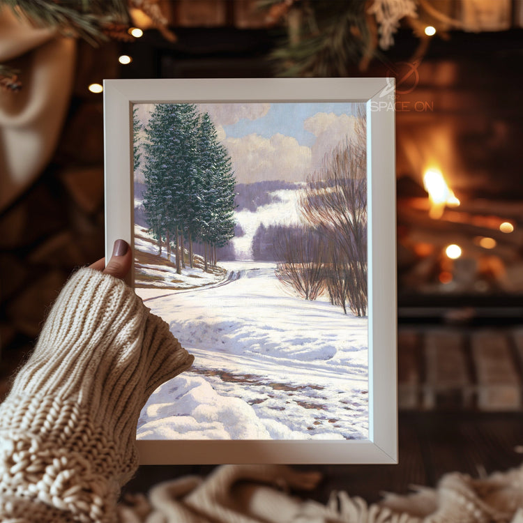 Popcorn Garland Tree Poster Tablosu