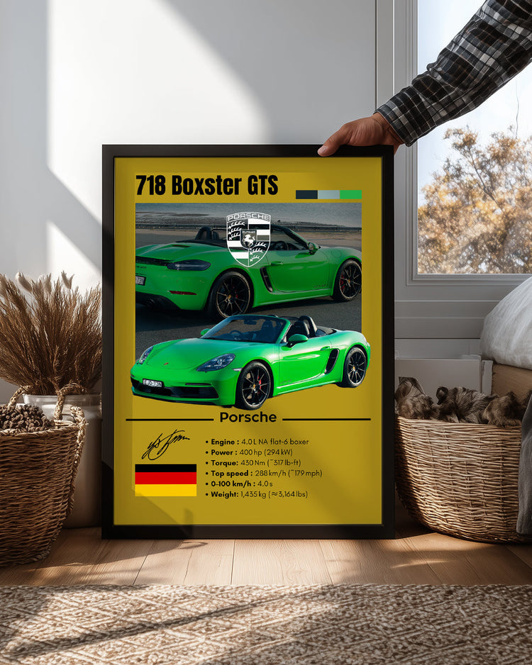 Porsche 718 Boxster Gts Poster Tablosu