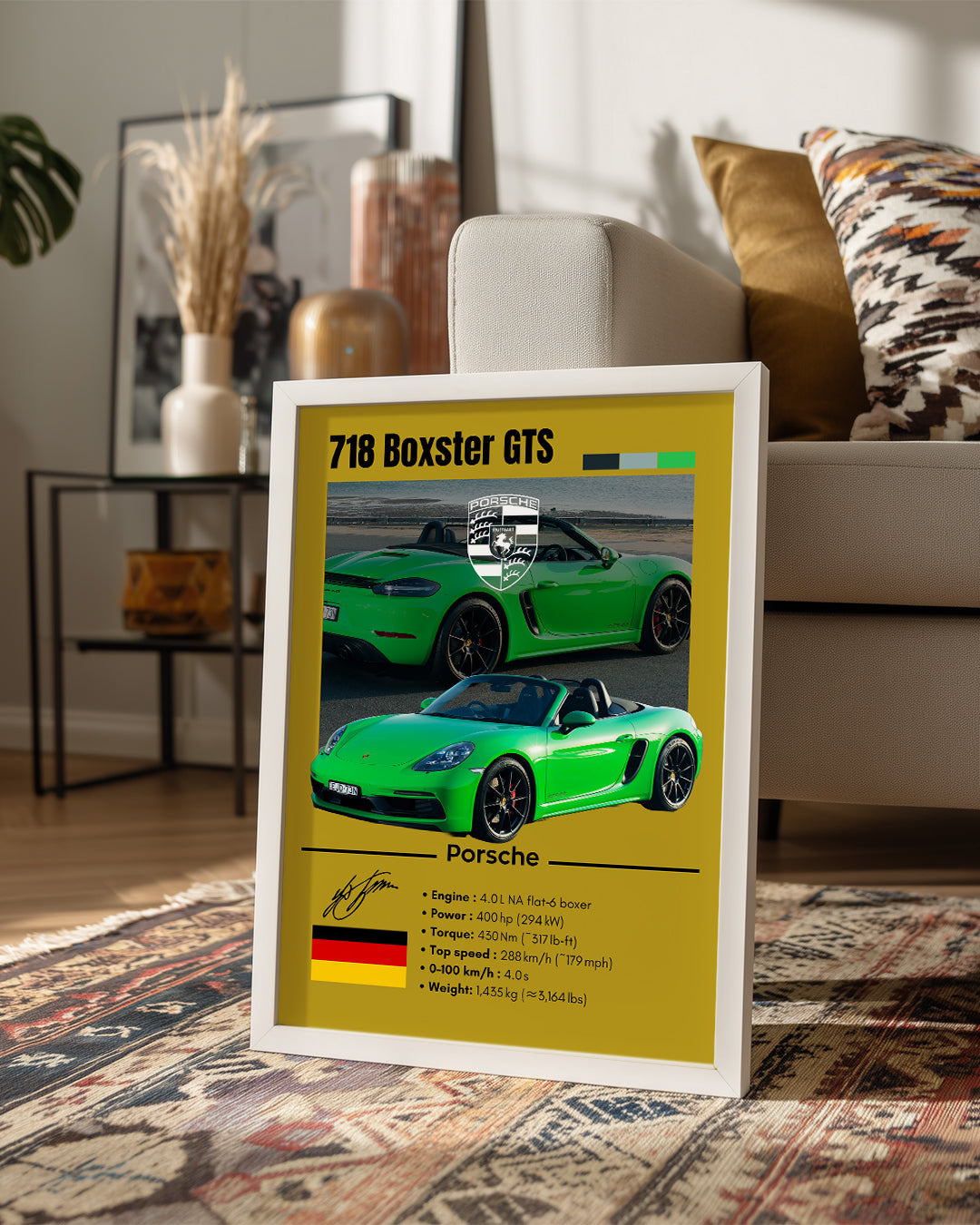 Porsche 718 Boxster Gts Poster Tablosu