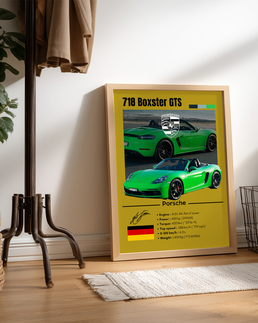 Porsche 718 Boxster Gts Poster Tablosu
