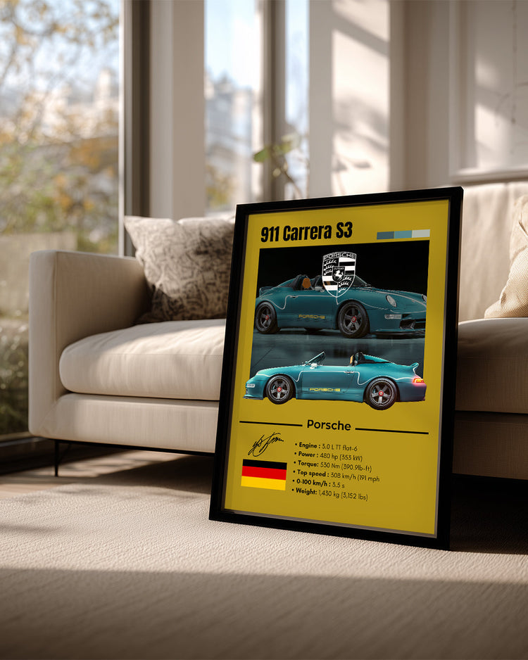 Porsche 911 Carrera S3 Poster Tablosu