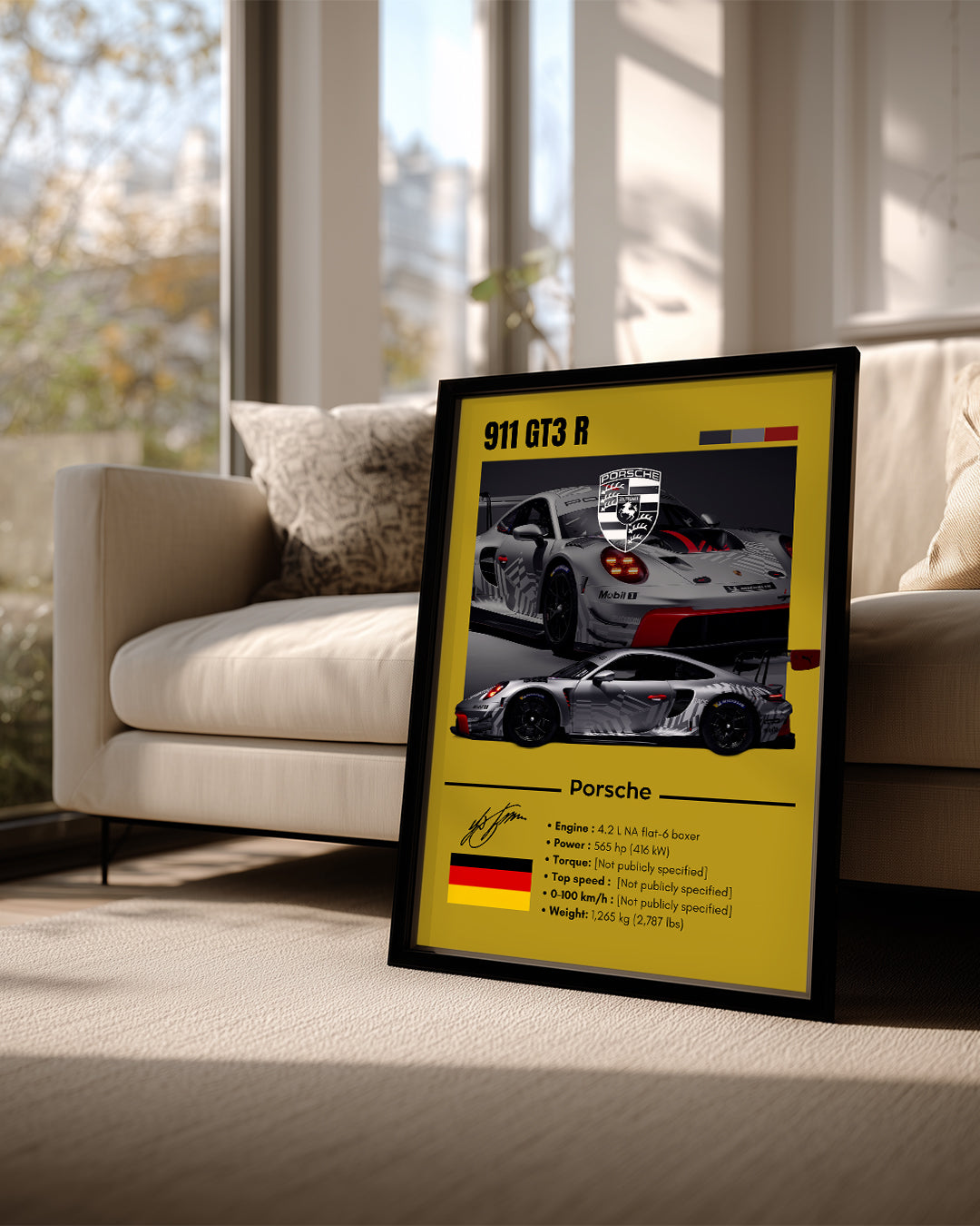 Porsche 911 GT3 R Poster Tablosu