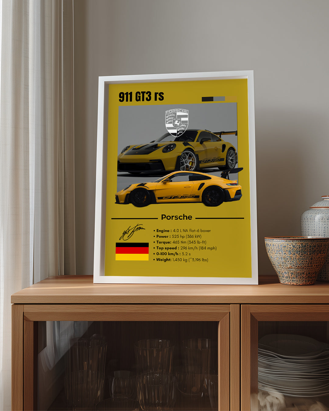 Porsche 911 Gt3rs Poster Tablosu