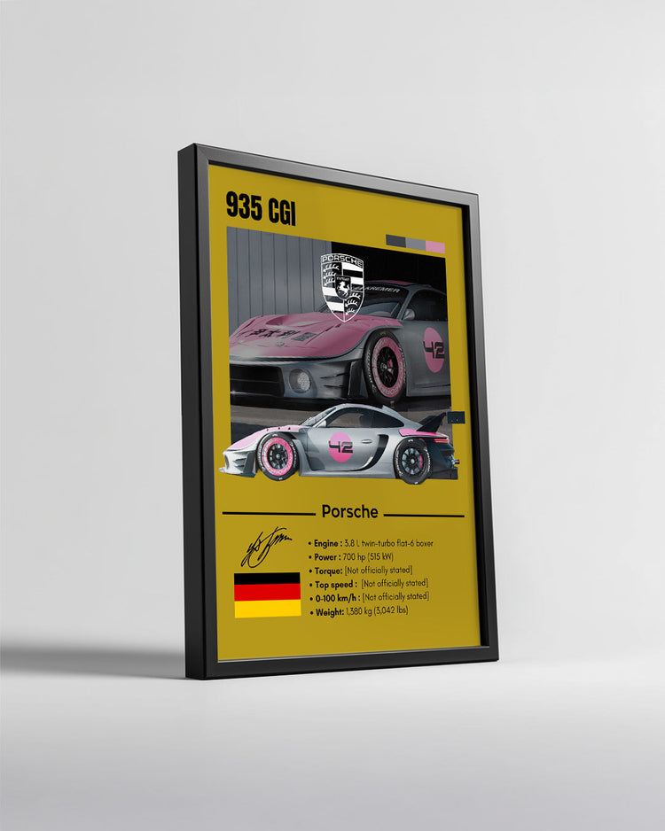 Porsche 935 Cgi Poster Tablosu