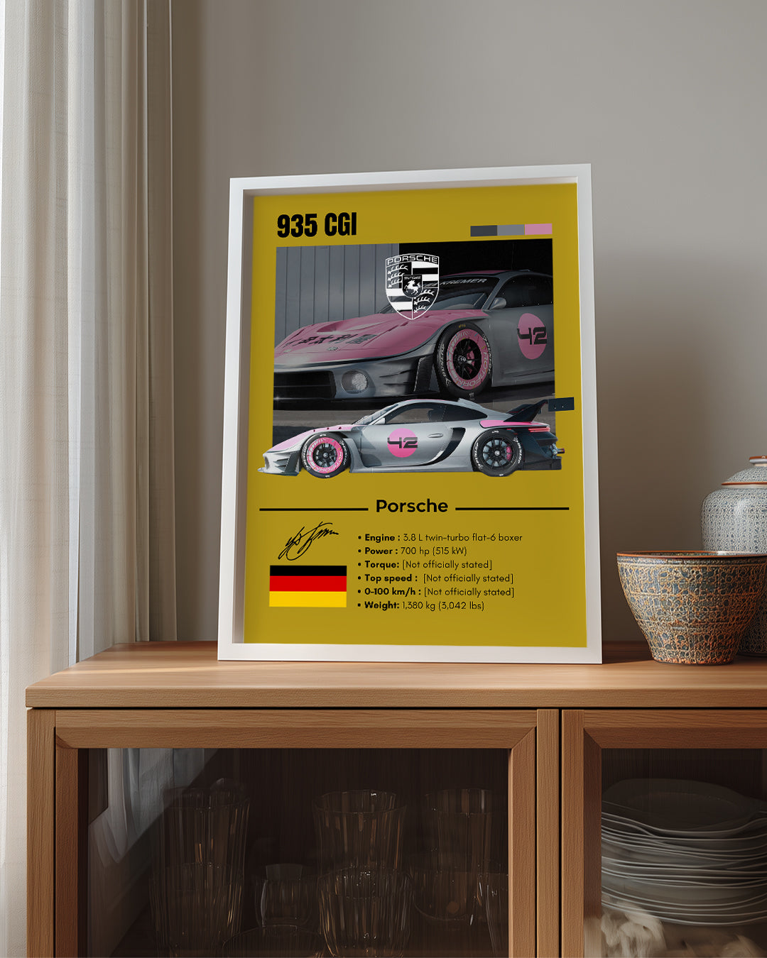 Porsche 935 Cgi Poster Tablosu