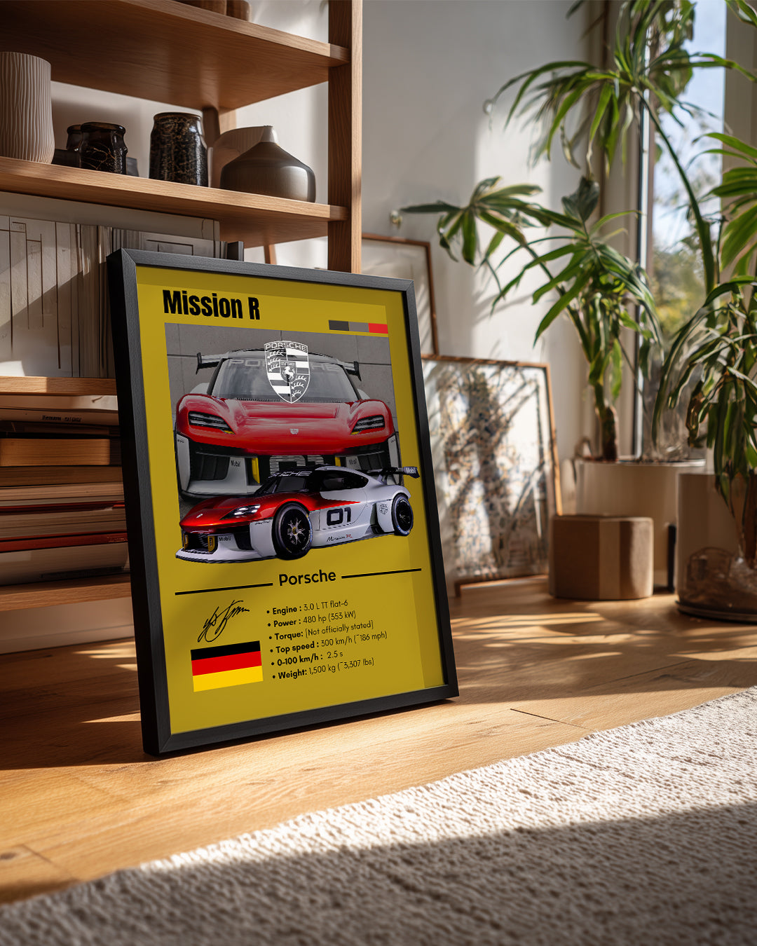 Porsche Mission R Poster Tablosu