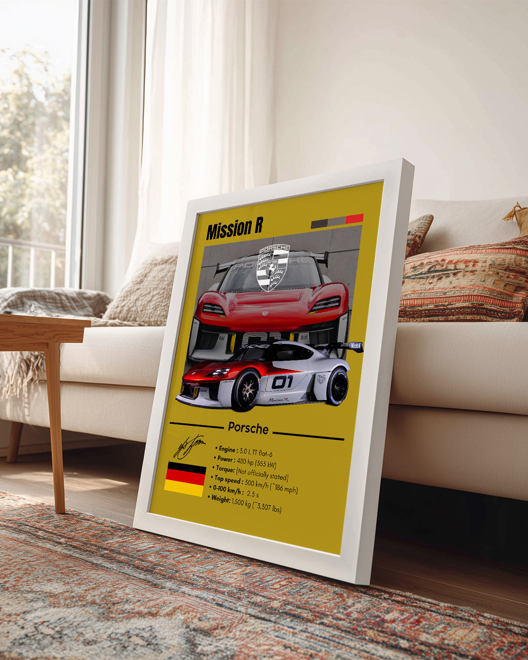 Porsche Mission R Poster Tablosu