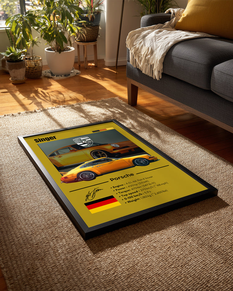 Porsche Singer Poster Tablosu
