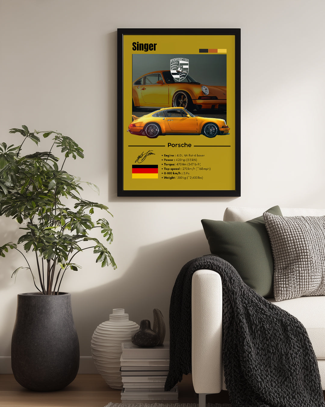 Porsche Singer Poster Tablosu