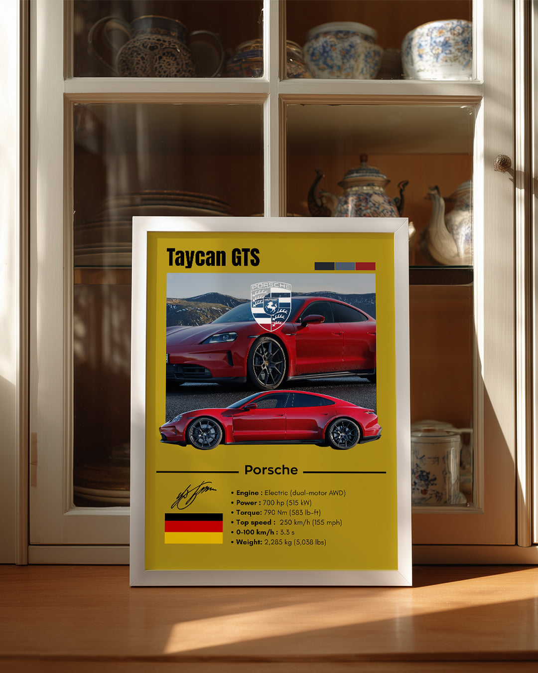 Porsche Taycan Gts Poster Tablosu