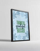 Prancing Reindeer Scene Poster Tablosu