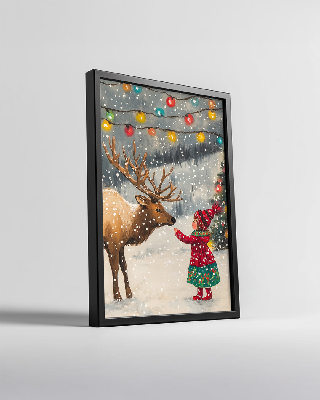 Pug Christmas Sweater Poster Tablosu