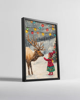 Pug Christmas Sweater Poster Tablosu