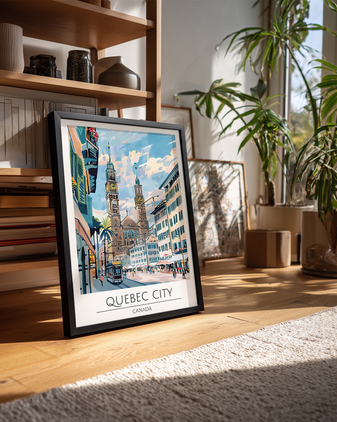 Quebec Şehri Kanadalı Poster Tablosu