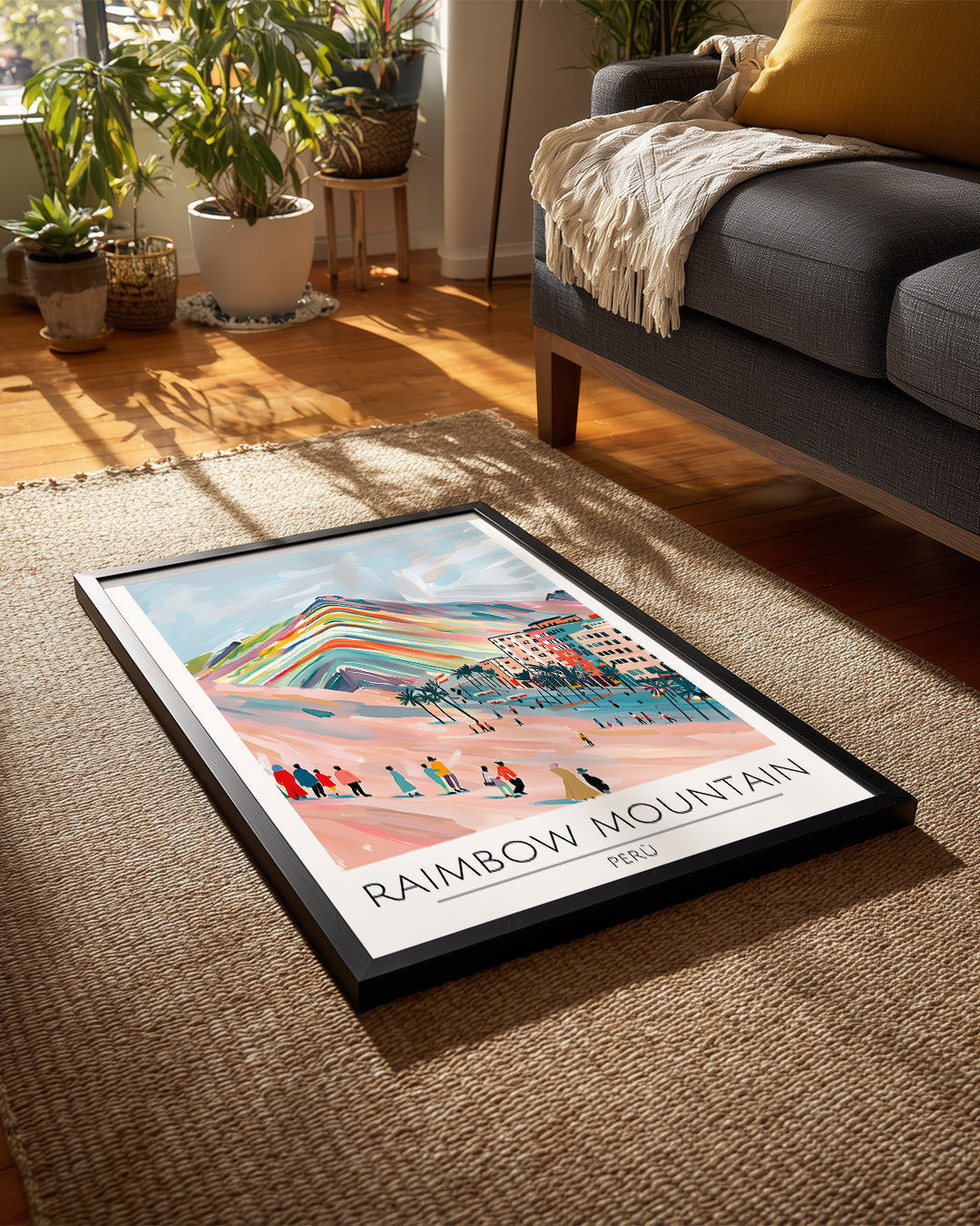 Rainbow Mountain Peru Poster Tablosu