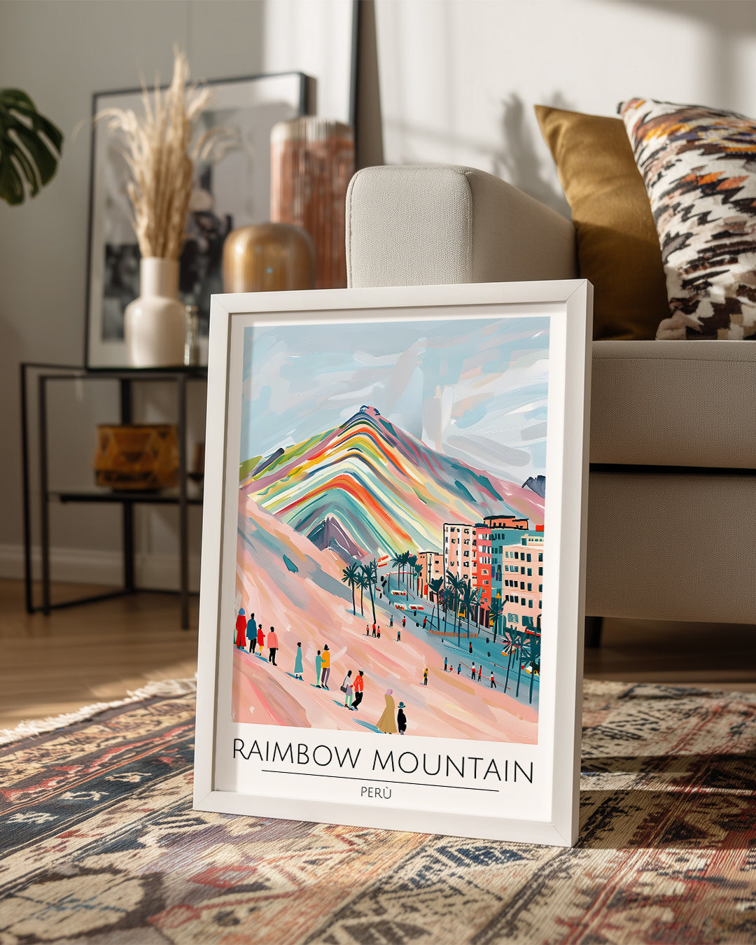Rainbow Mountain Peru Poster Tablosu