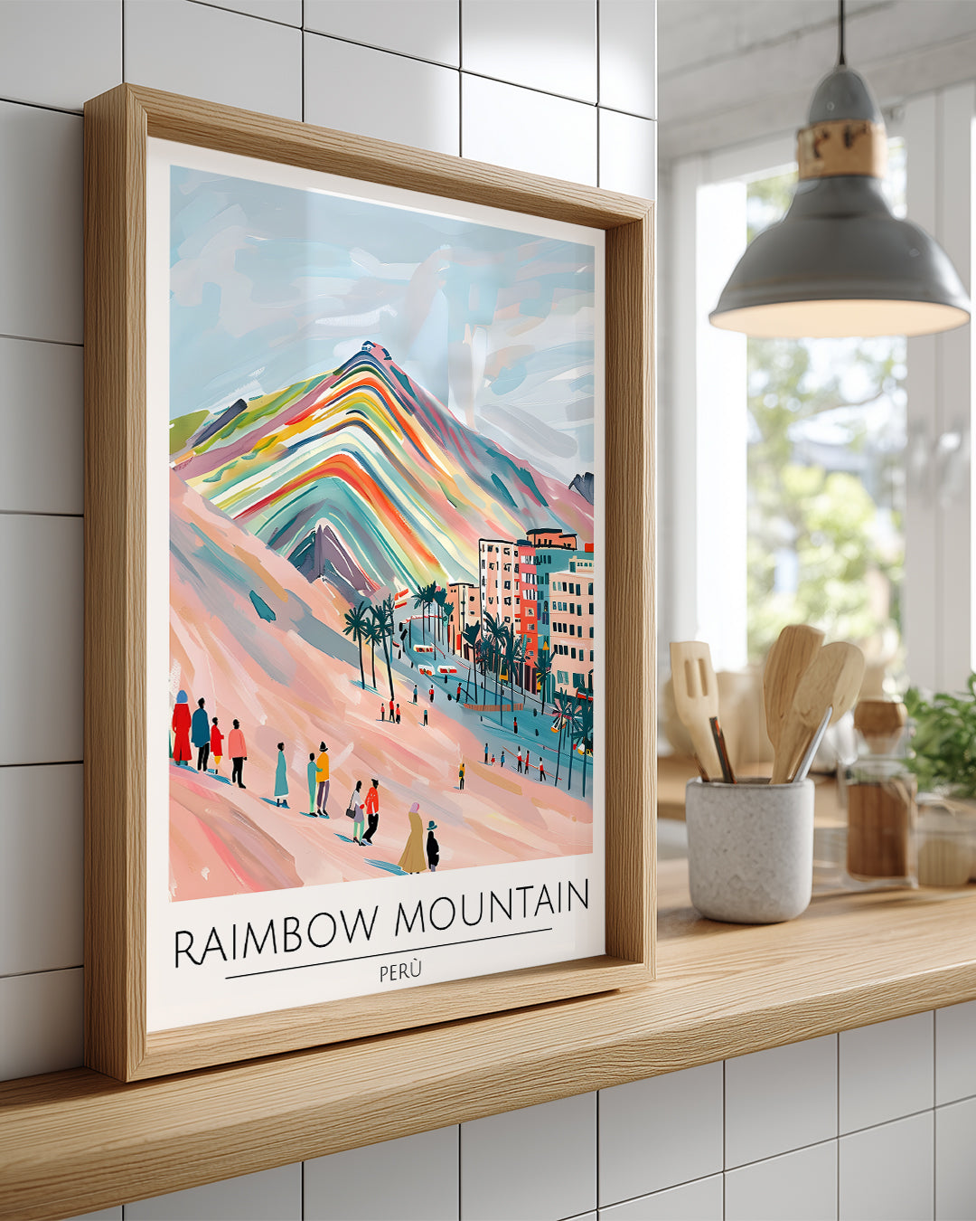 Rainbow Mountain Peru Poster Tablosu