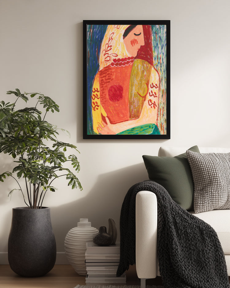 Red Embrace Poster Tablosu