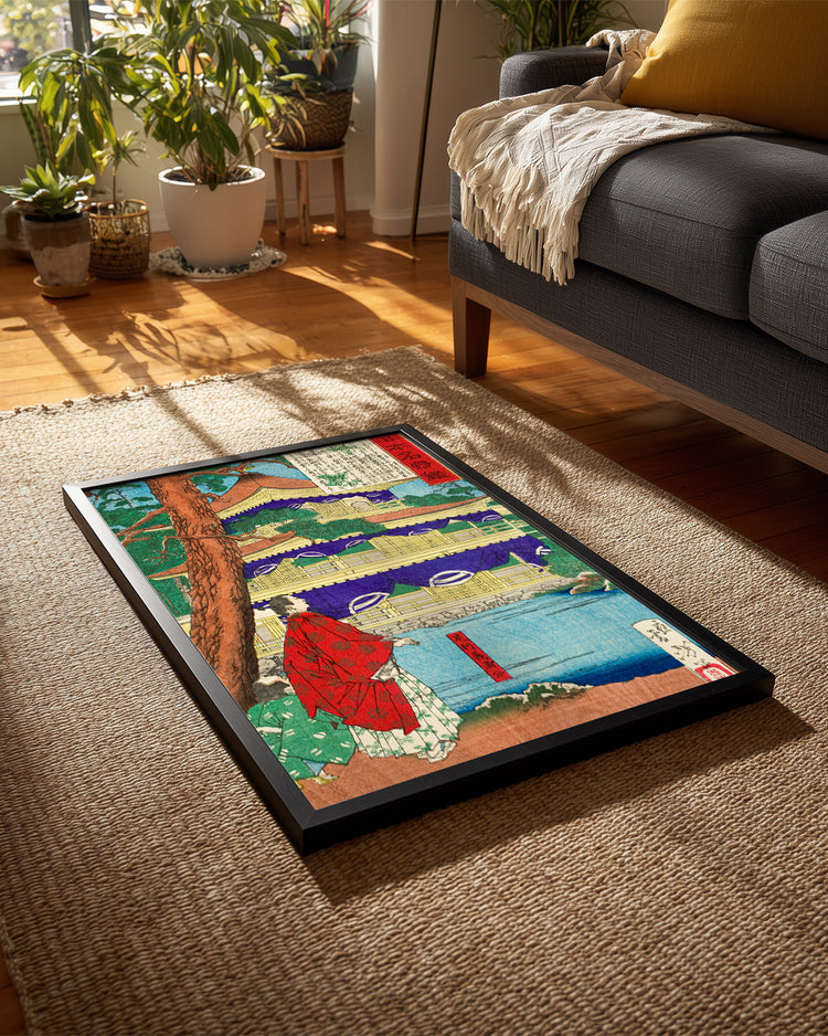 Red Kimono Poster Tablosu