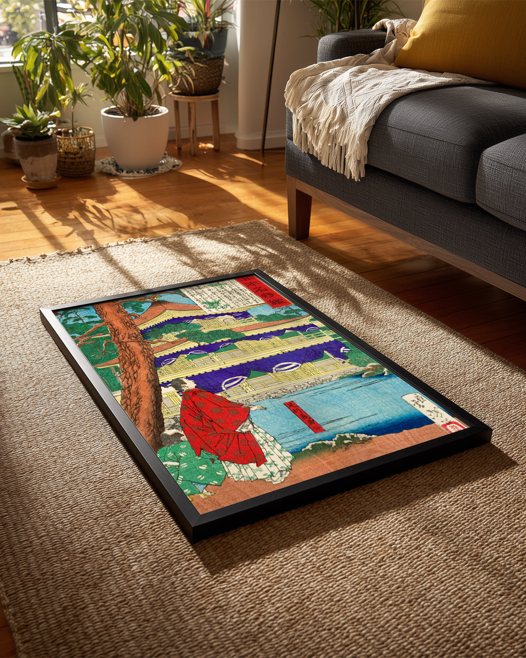 Red Kimono Poster Tablosu