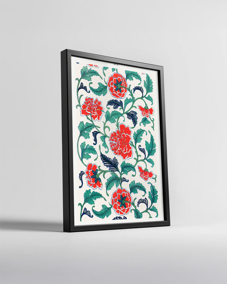 Red Peony Poster Tablosu