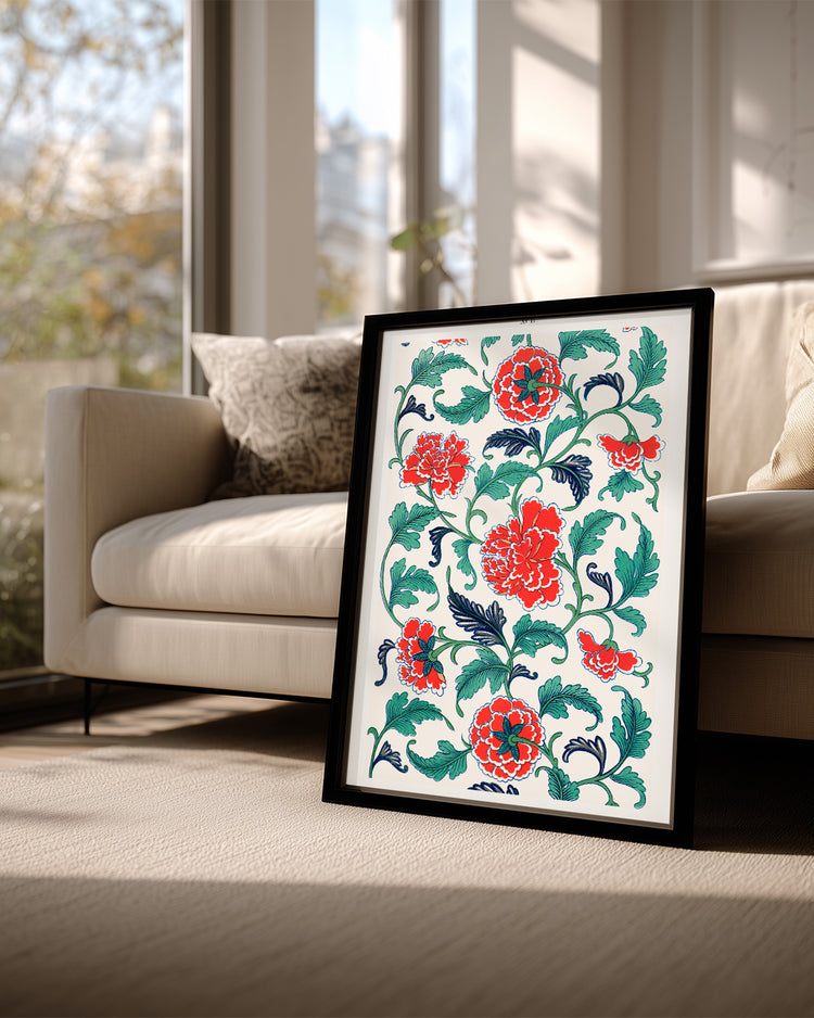 Red Peony Poster Tablosu