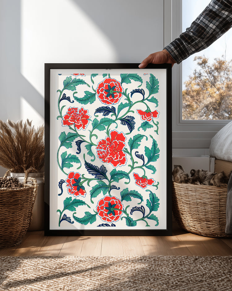 Red Peony Poster Tablosu