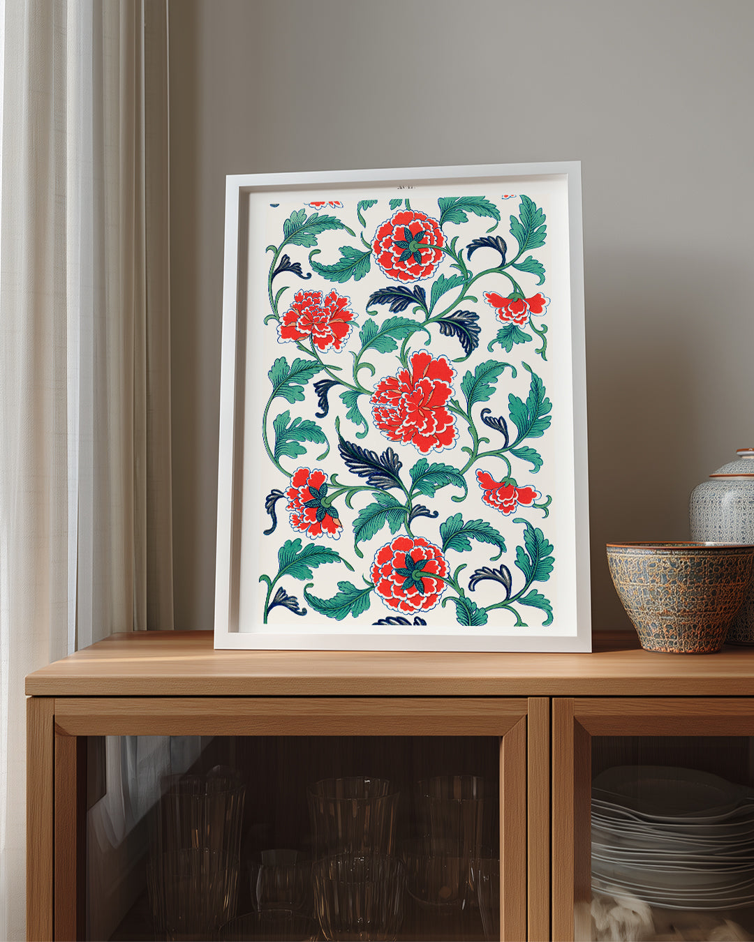 Red Peony Poster Tablosu