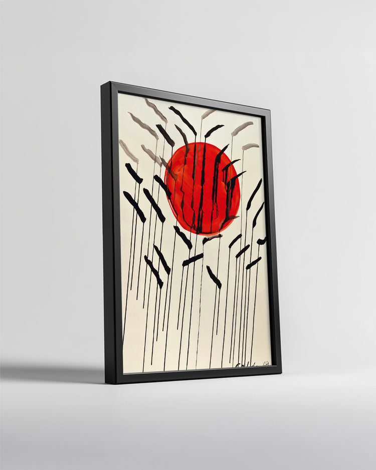 Red Sun Poster Tablosu