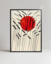 Red Sun Poster Tablosu