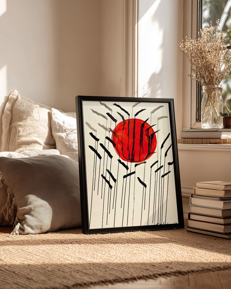 Red Sun Poster Tablosu