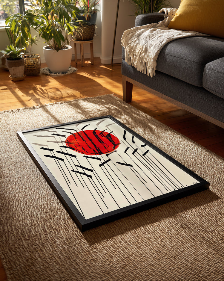 Red Sun Poster Tablosu