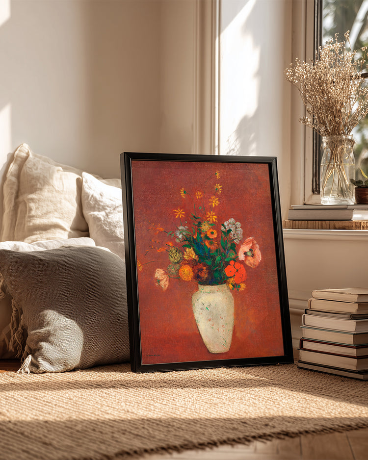 Red Vase Poster Tablosu