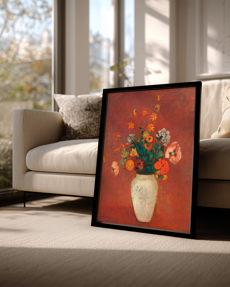 Red Vase Poster Tablosu
