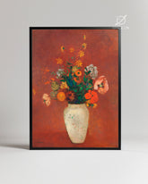 Red Vase Poster Tablosu