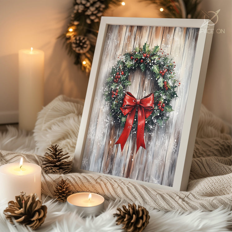 Reindeer Family Portrait Poster Tablosu