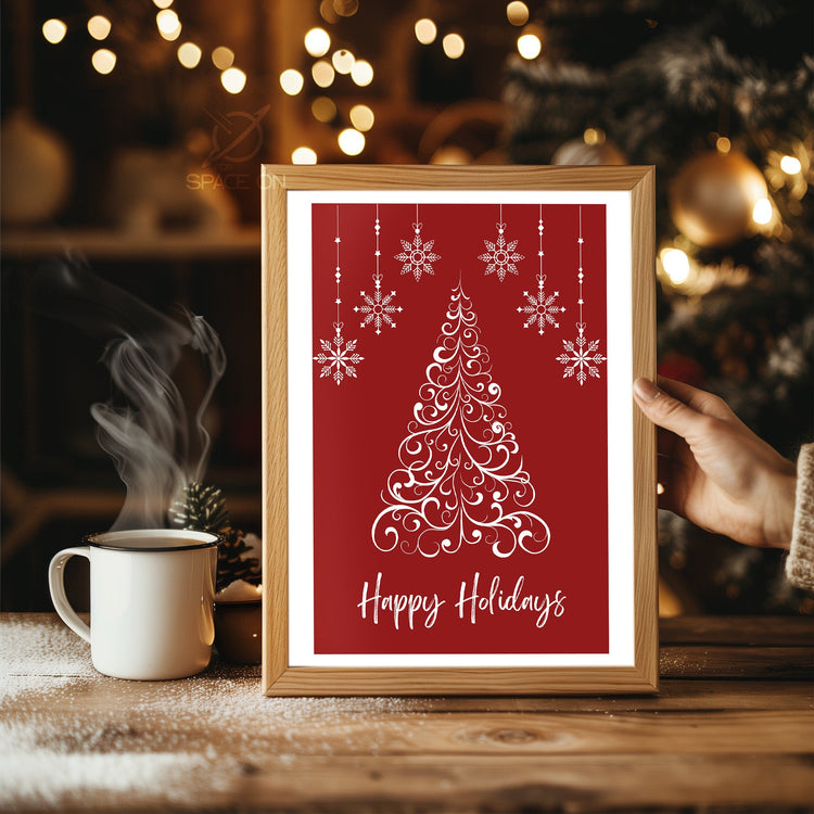 Reindeer In Snow Poster Tablosu