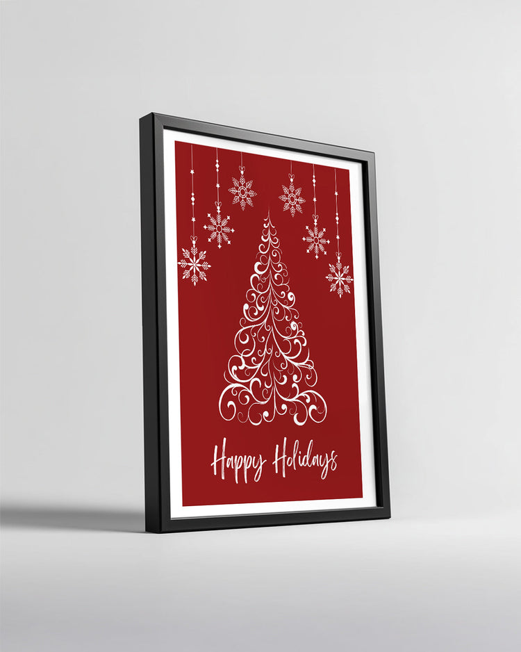 Reindeer In Snow Poster Tablosu